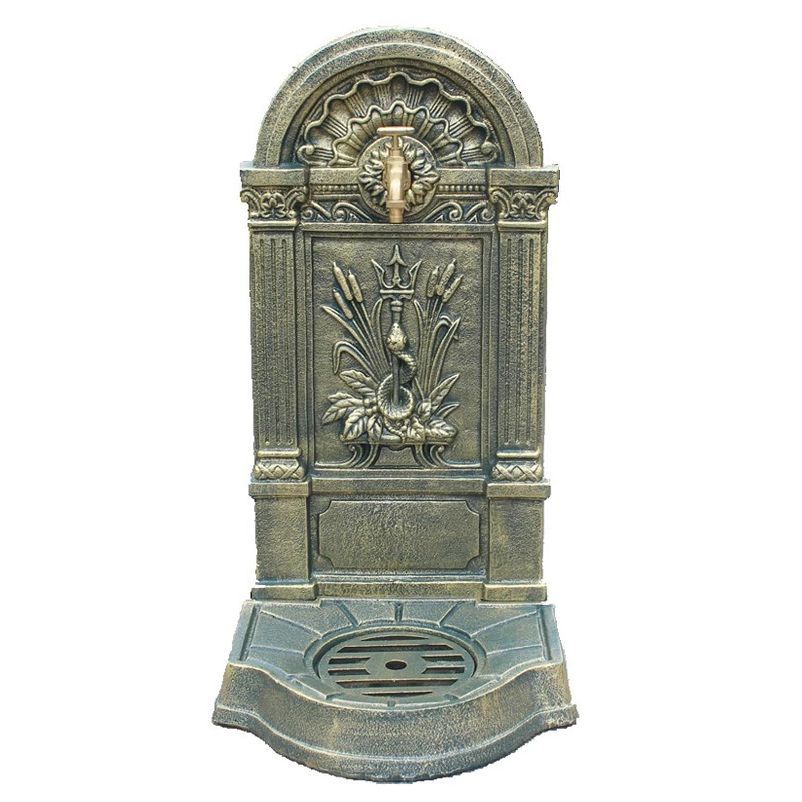 WXXZCE Fontana da Giardino Esterno, Fontanelle da Giardino, Colonna D'acqua Retrò con Rubinetto, per Irrigazione e Lavaggio di Giardini, Fattorie e Cortili
