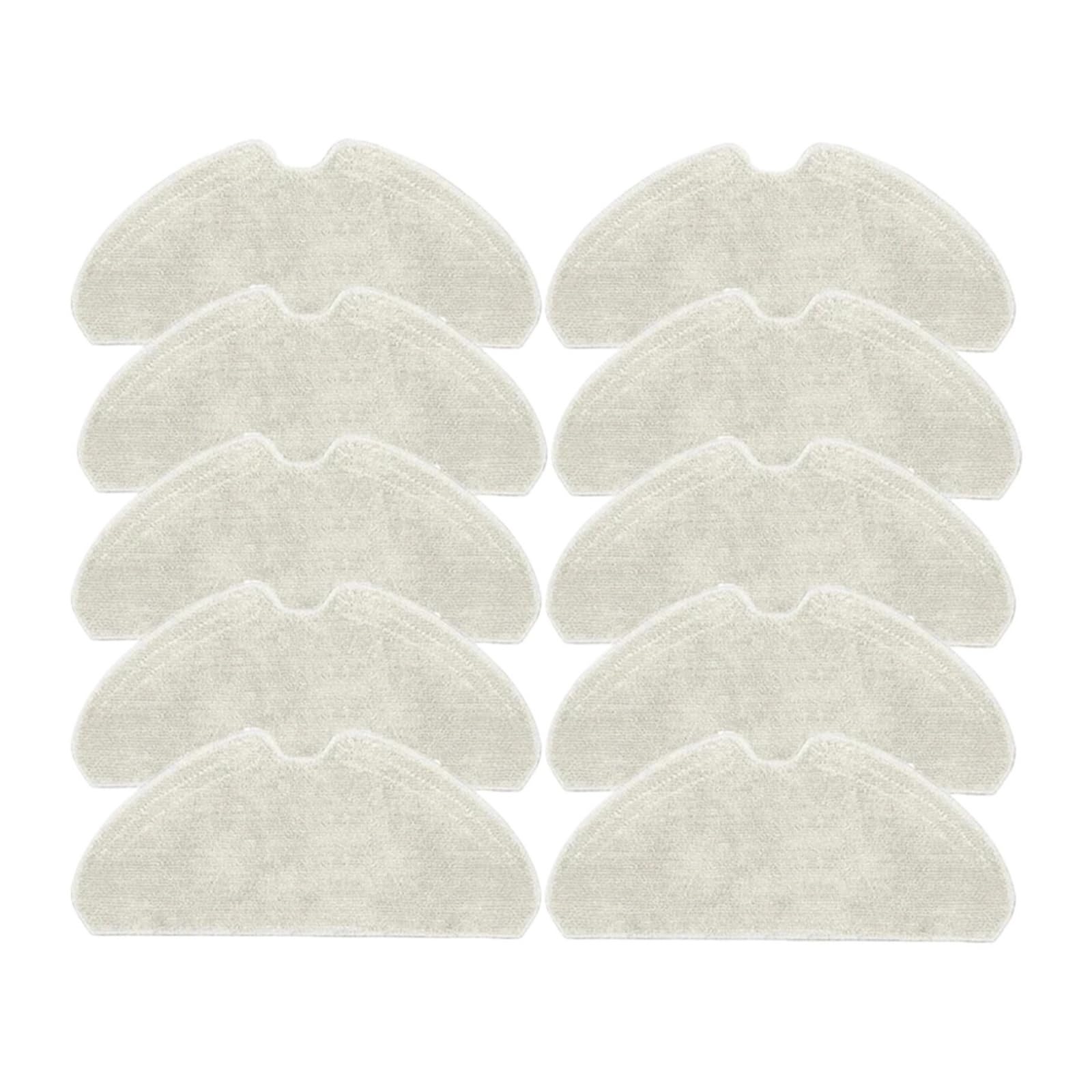 VIXWDRUTY Compatible For Xiaomi，Compatible For Dreame，D10s/D10s Pro Robotic Vacuum Cleaner Mop Pads Rags Spare Parts Accessories(10pcs)