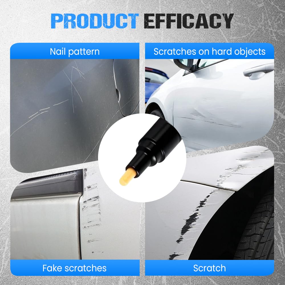 Générique Stylo Anti Rayure Voiture, 2026 Efface Rayure Profonde Voiture, Stylo Retouche Voiture Modèle Crème de réparation de Rayures pour Réparer les Petites Rayures Automobiles Peinture (2Pcs) - 4