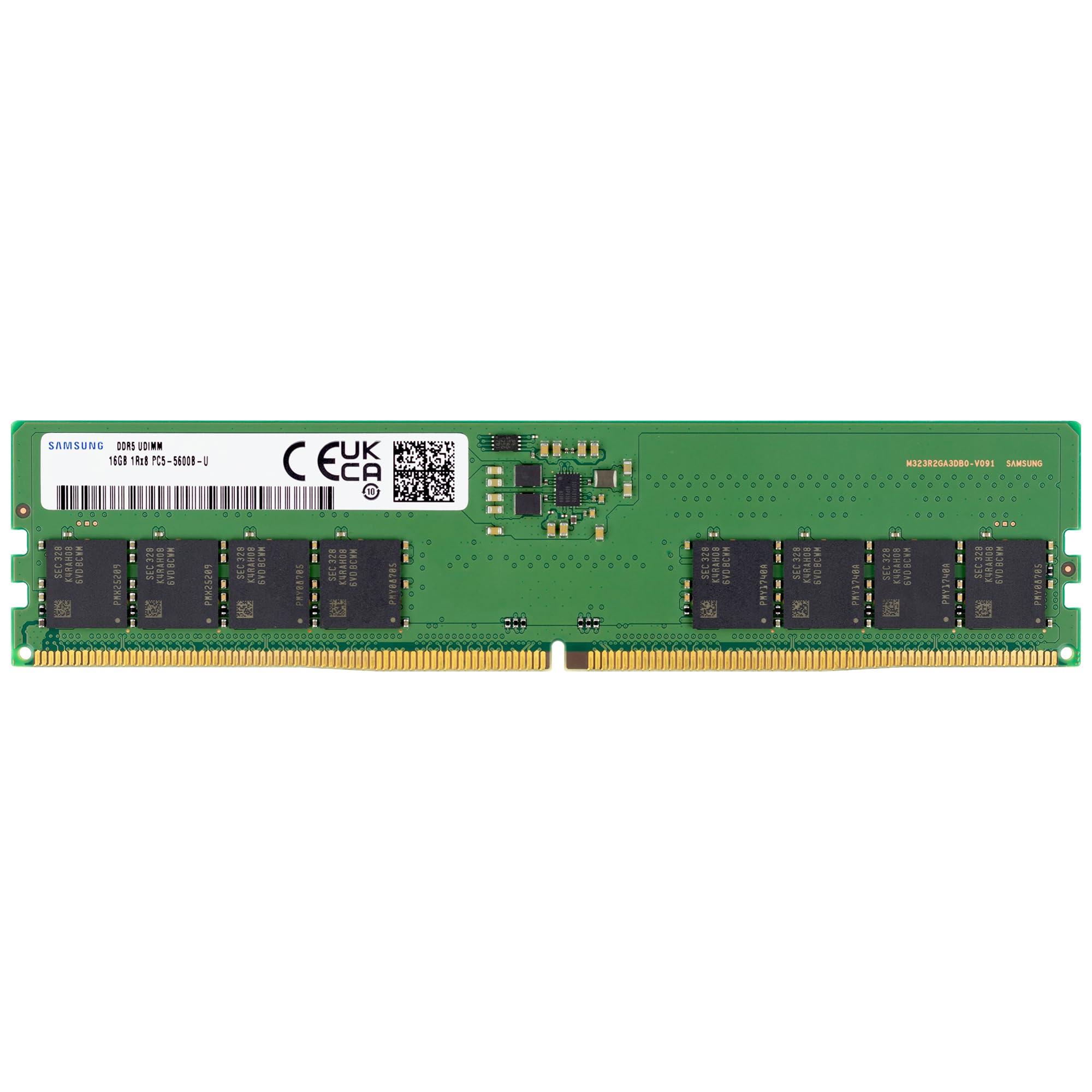 メモリー Samsung 16GB DDR5 5600MHz Samsung 16GB DDR5 5600MHz PC5-44800 CL46 UDIMM 1Rx8 Single