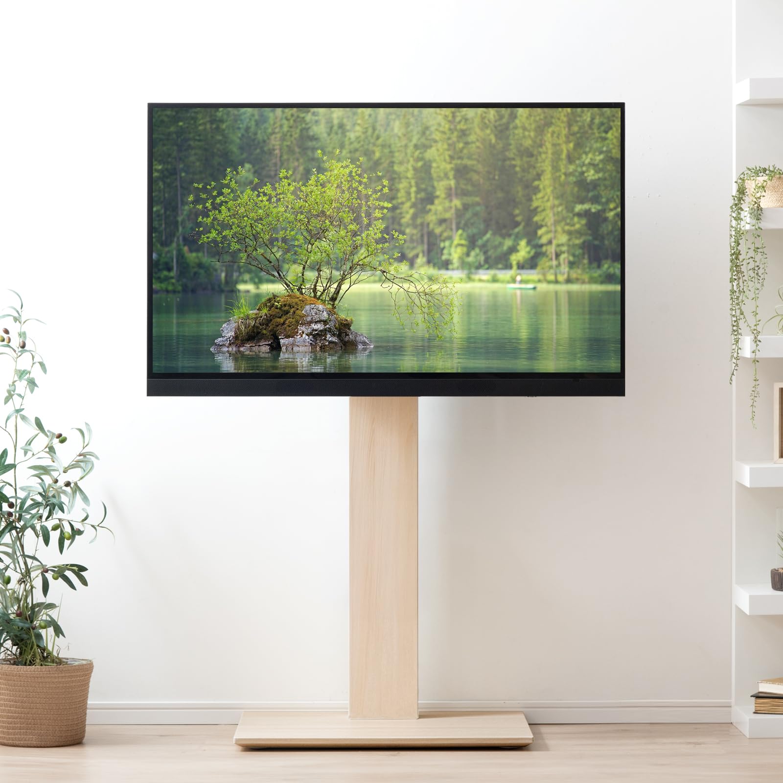 Amazon｜タンスのゲン テレビスタンド 32～77インチ対応 【上下/左右首