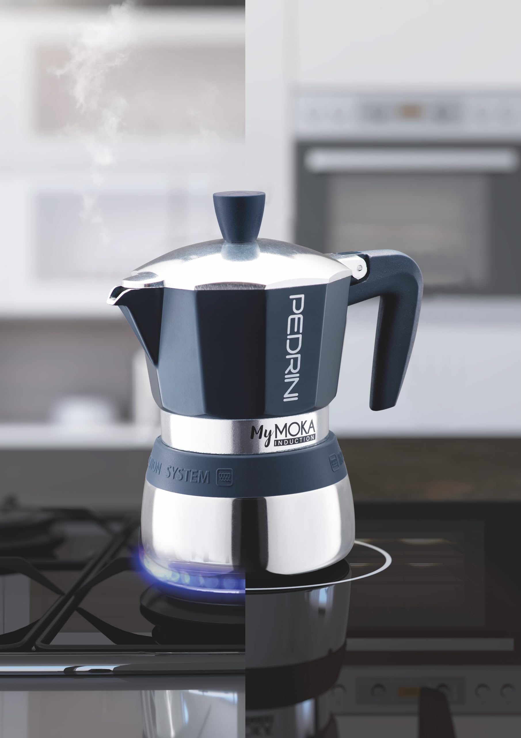 Pedrinimymoka Induction Coffee Maker Cups Night Blue