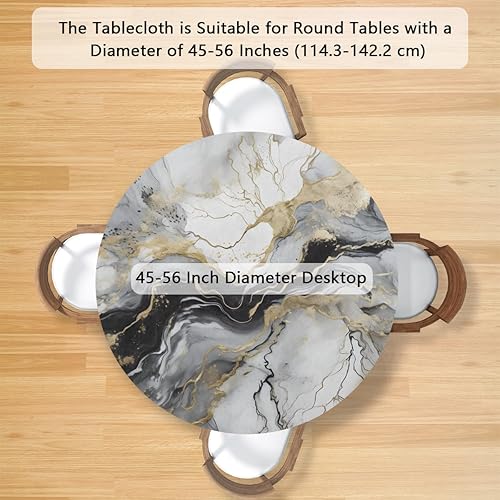 Vista 204 de Cardinal Bird - Mantel redondo ajustable con borde elástico de 36 a 42 pulgadas, mantel redondo elástico, impermeable, lavable, mantel circular