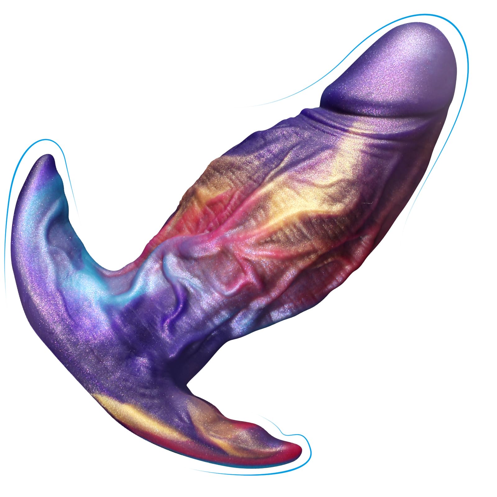 AMAZBEE Grande Plug Anale in Silicone Dilatatore Realistico Dildo per Uomo Donna Espansore Vaginale Massaggio Prostatico Sex Toy Indossabile (M,1)