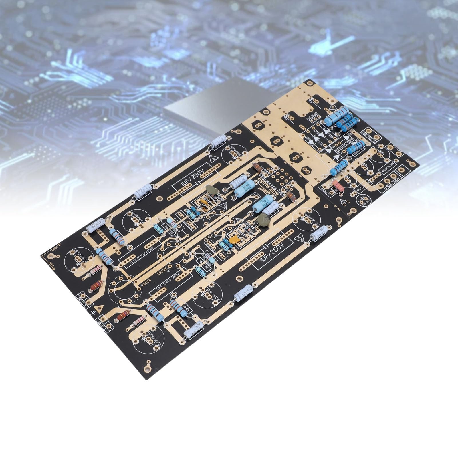 Aramox Płytka Wzmacniacza Gramofonowego, Rurka PCB MM, Zestaw Wzmacniacza Gramofonowego z Komponentami Premium dla Entuzjastów HiFi