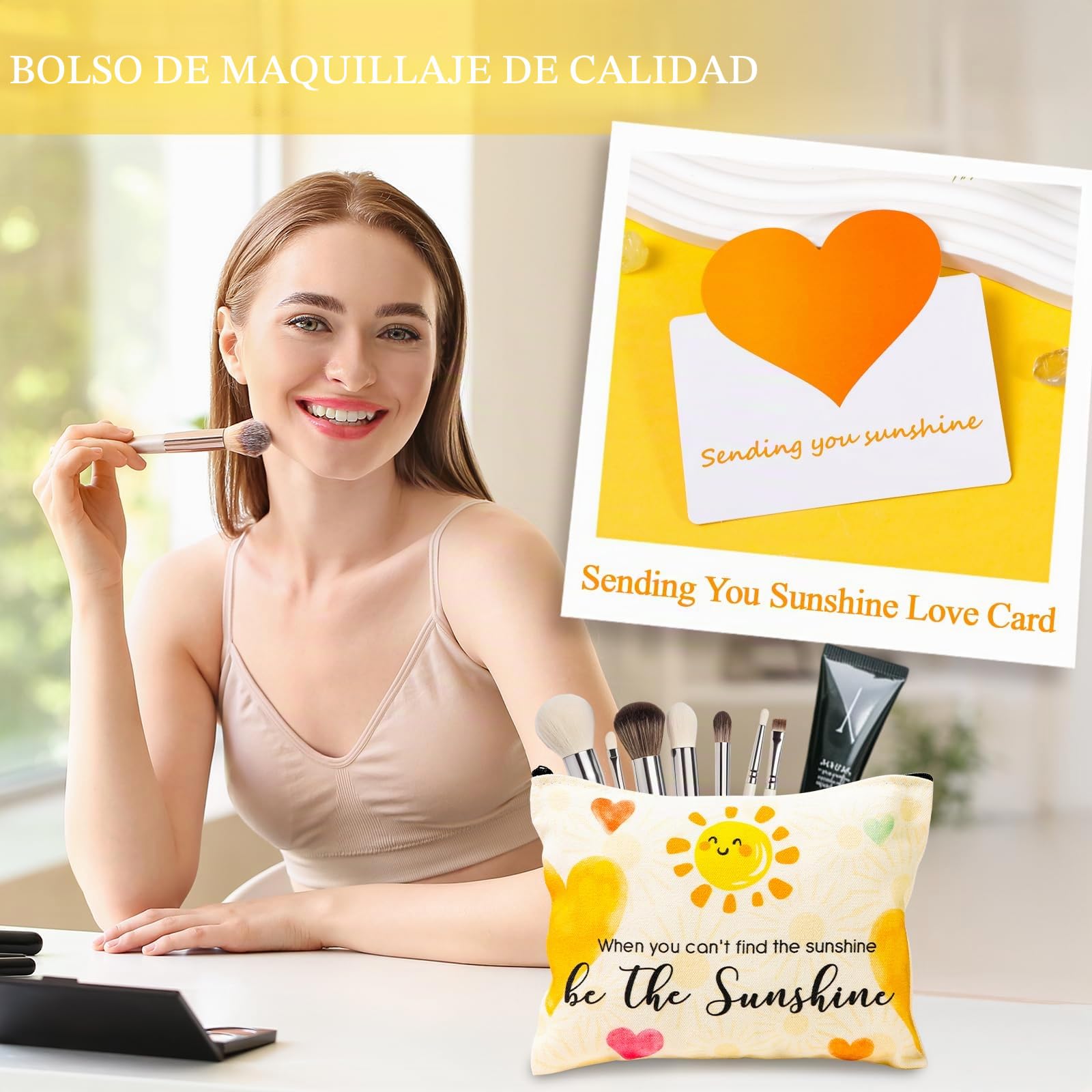 Regalos de girasoles para mujeres, set de regalo de taza Sunshine para mujeres, regalos de buena recuperación, regalo de cumpleaños personalizado para novia, mejor amiga, hermana, madre y