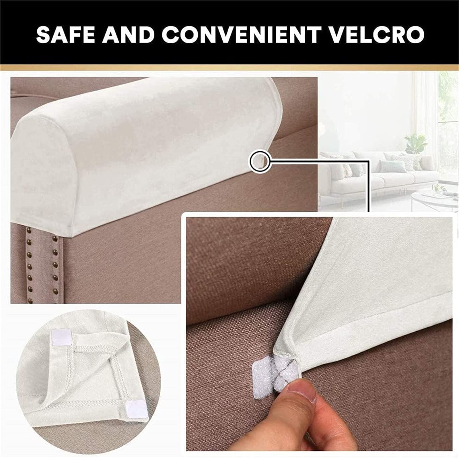 Copribraccioli for poltrona, Copribraccioli for poltrona, Copribraccioli elasticizzati for poltrona, Copribraccioli antiscivolo, Copribraccioli for poltrona, in velluto spesso, Copribraccioli for prot