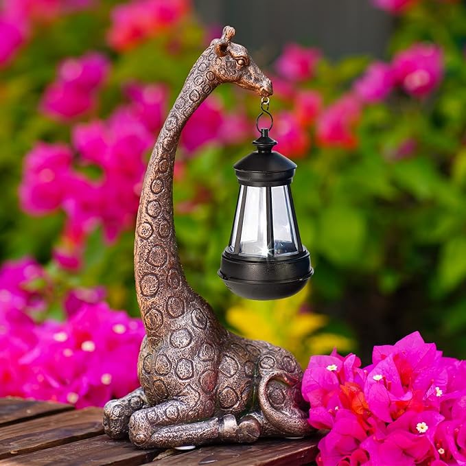 Solar Hirsch Deko Für Garten - Wetterfeste Gartenfigur Mit LED Beleuchtung