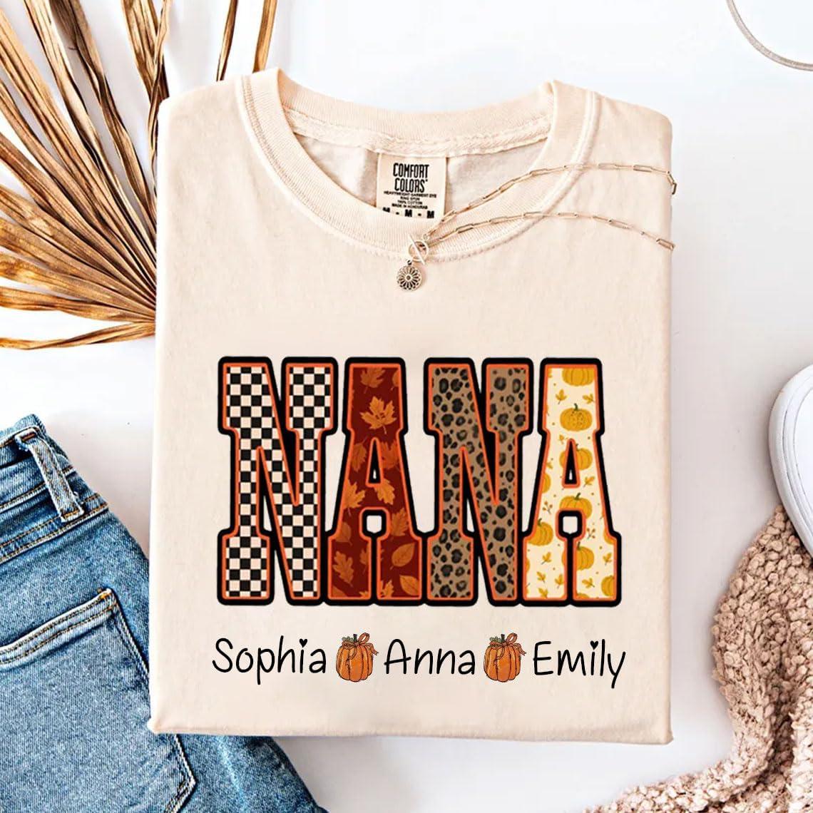 NAZENTI Personalized Mama Shirt, Autumn Fall Mamas Pumpkin Shirt, Mama Halloween Sweatshirt, Halloween Sweatshirts for Women A3 image 5 of 7 B0FMJV62MS