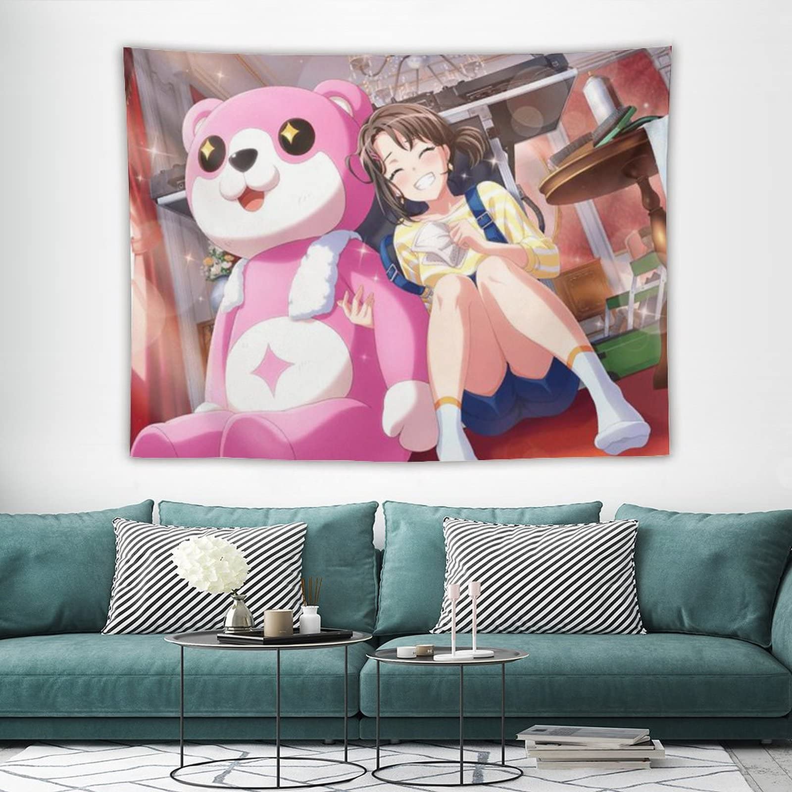 Amazon.co.jp: バンドリ！奥沢 美咲 タペストリー かわいいアニメ柄 壁 