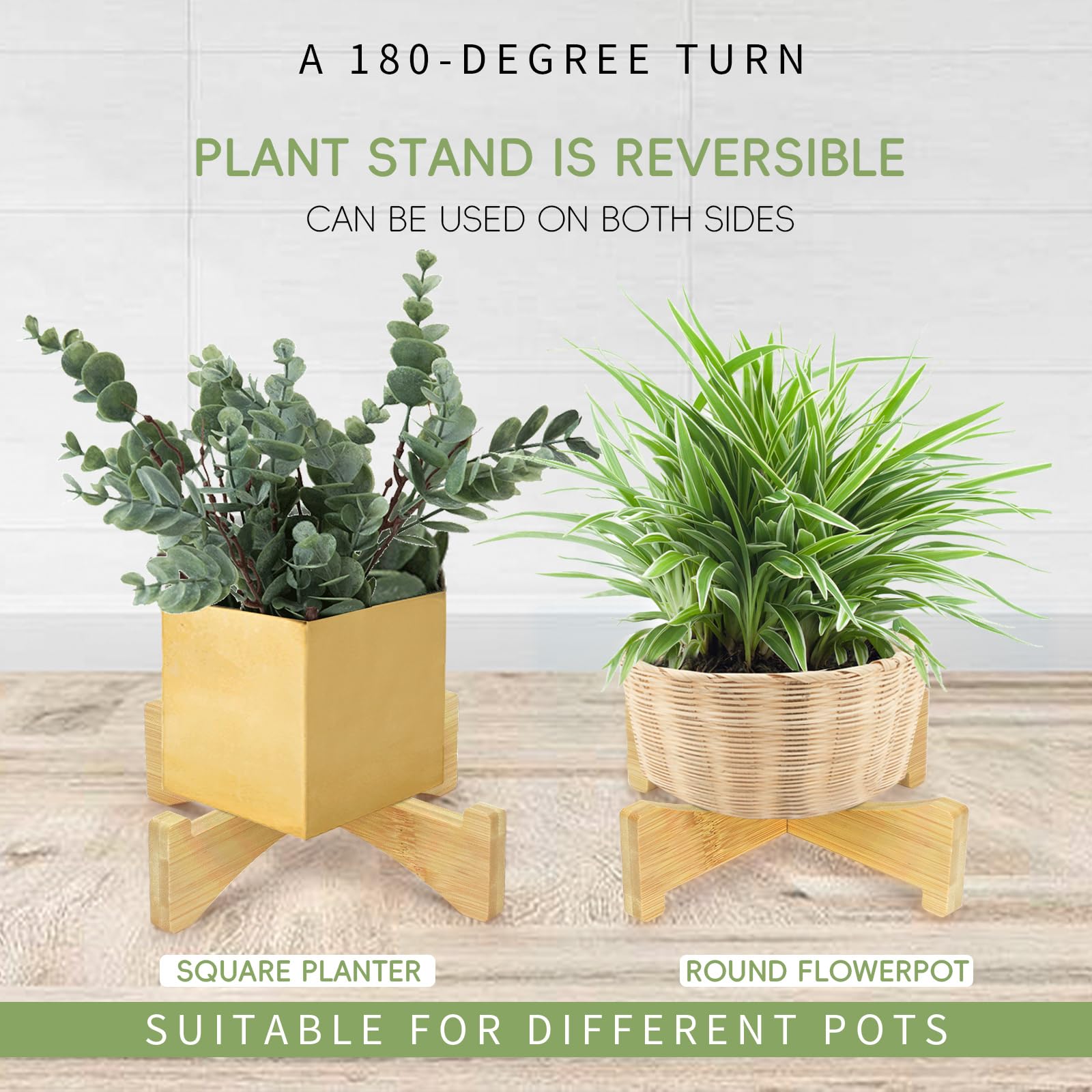 Support De Plantes En Bois Réglable - Style Milieu Du Siècle - Déco Intérieur/Extérieur