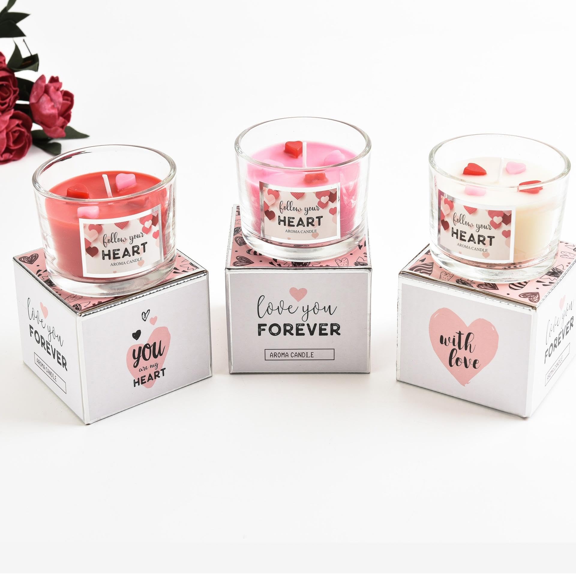 FYCAN Scented Candle Aesthetic Soy Wax Handmade Long-Burning Candle for Home Decor & Gifting Spa Yoga Decor Wedding Party Art Gift Valentine's Day, Birthday (4) 3