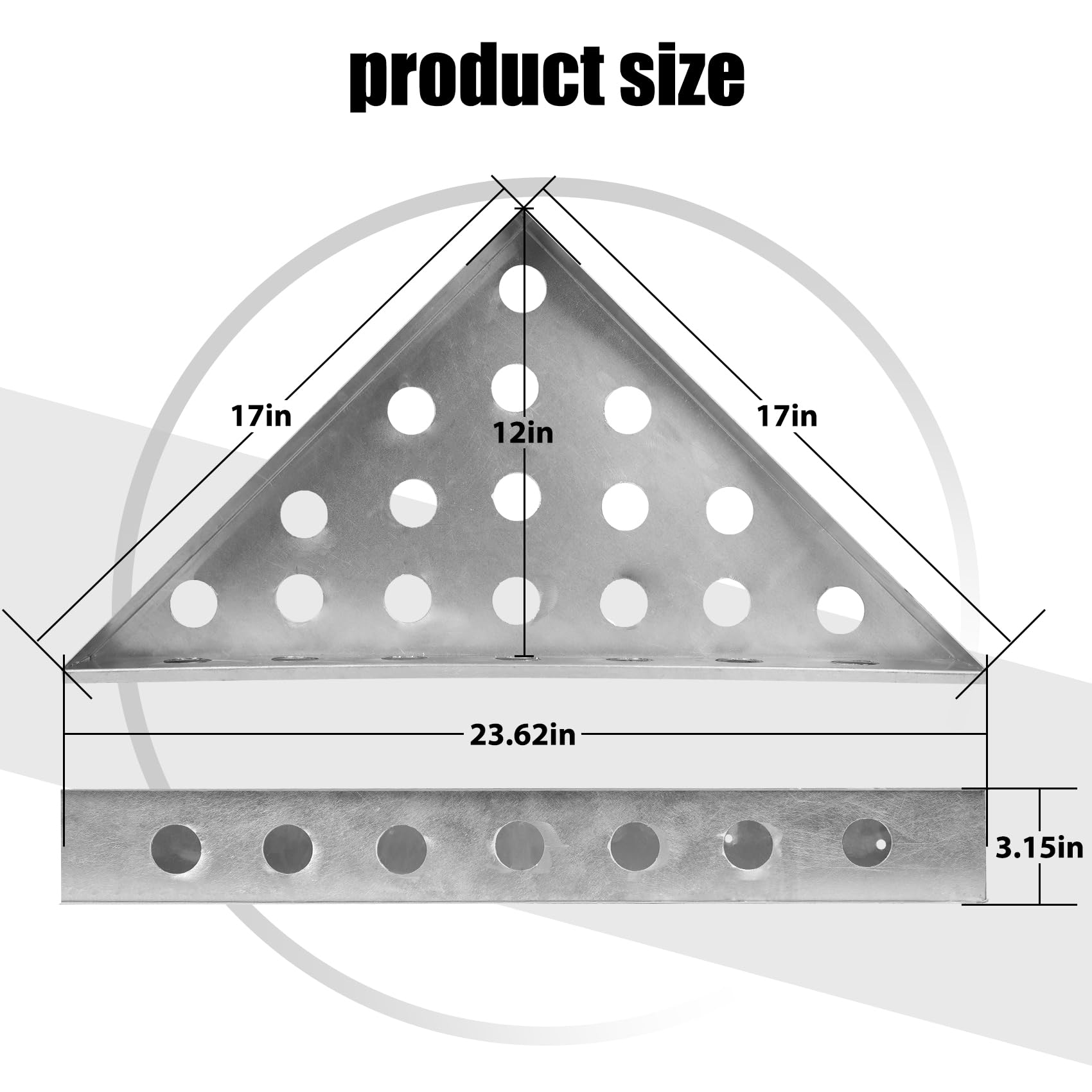 21.5"x21.5"x30" Triangular BetterBench,Goof Proof Shower, Shower Seat