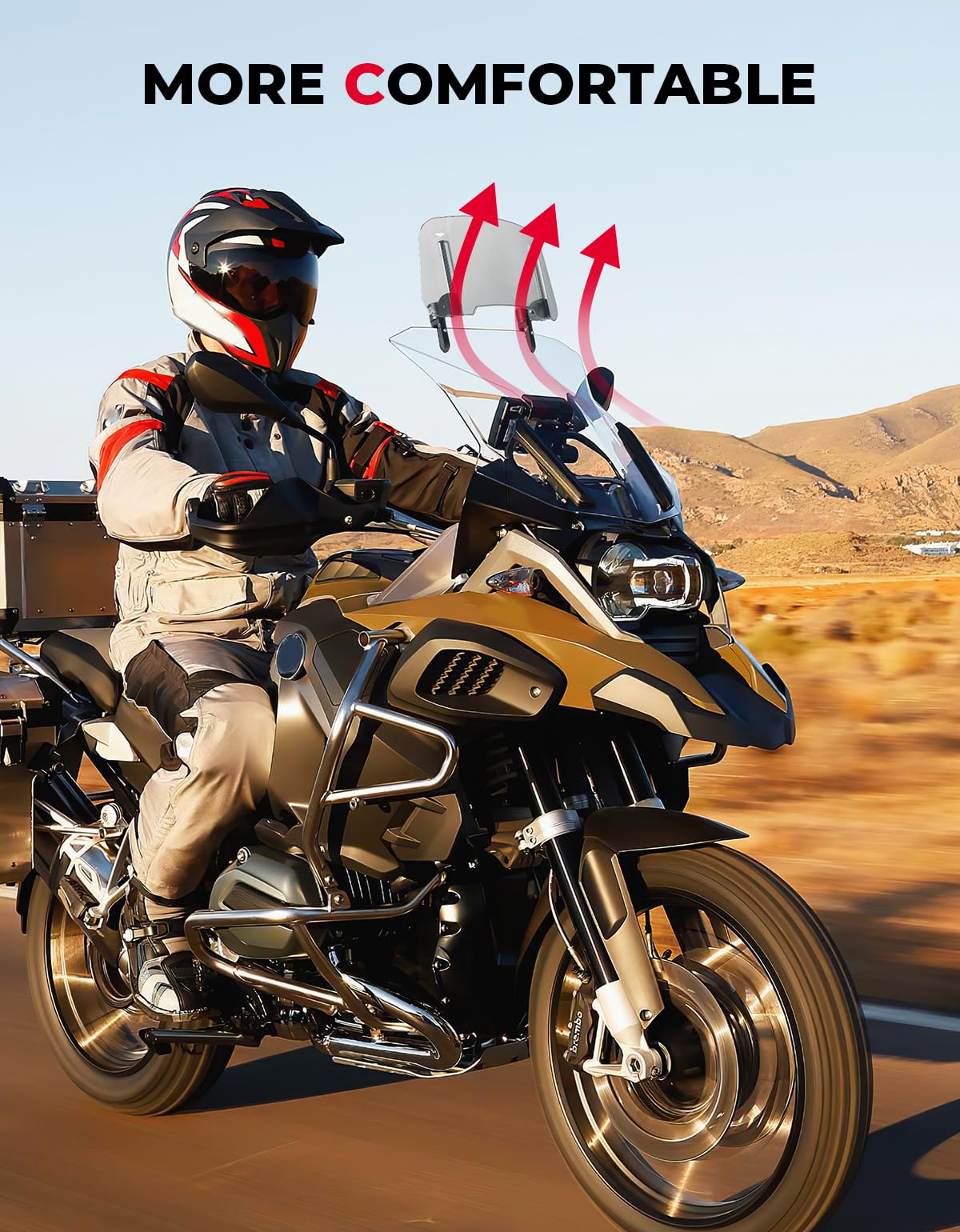 KEMIMOTO Pare-brise universel pour moto