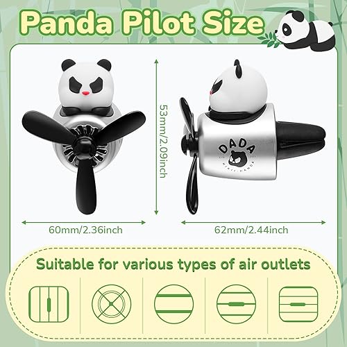 Vista 9 de Tallew Ambientador de coche lindo difusor giratorio de hélice salida ambientadores automotrices ambientadores de aromaterapia adorno accesorios