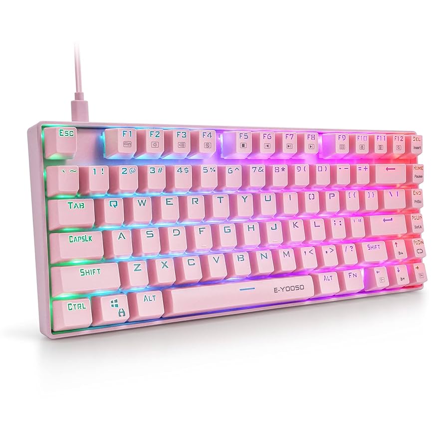 Amazon | e元素ゲーミングキーボード81キー 青軸を採用