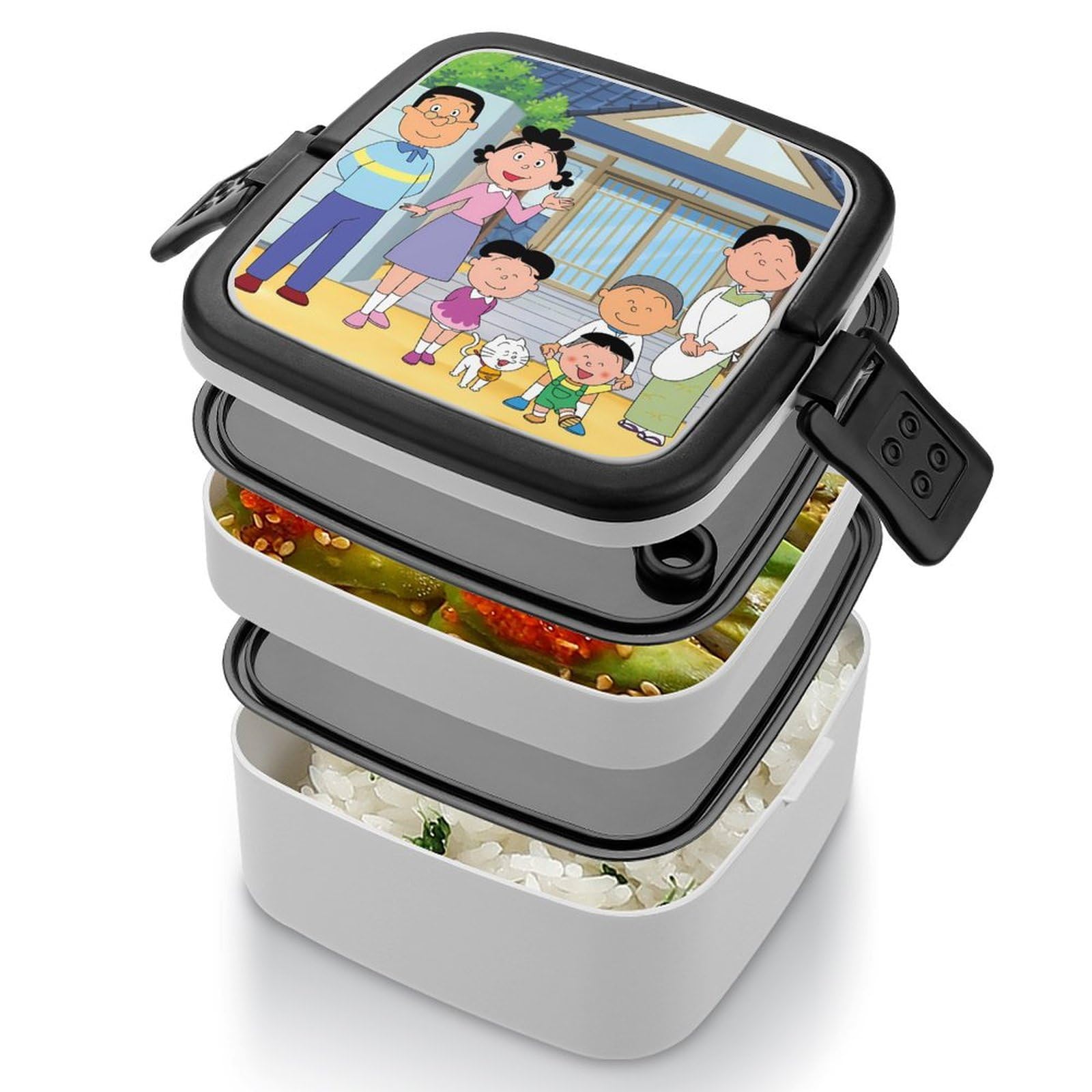 サザエさんお弁当箱セット Amazon | サザエさん 弁当箱 ランチボックス 二段 抗菌 お弁当箱