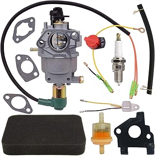 GardenDream Carburetor with Air Filter Tune-up Kit for Honda EB5000X EB6500X GX340 GX390 Engine Generac GP5000 GP5500 GP6500 5000 5500 6500 Watt 389cc 182F 188F Generator Carb