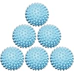Handy Laundry Reusable Laundry Dryer Balls - A Natural Alternative to Fabric Softener, Reduce Drying Time and Save on Energy, Soft Fluffy Clothes, Fewer Wrinkles, Less Static Cling (Pack of 6)
