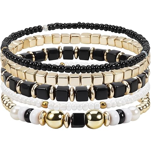 Bohemia Stackable Beaded Bracelet Crystal Beads Stretch Bracelet Jewelry