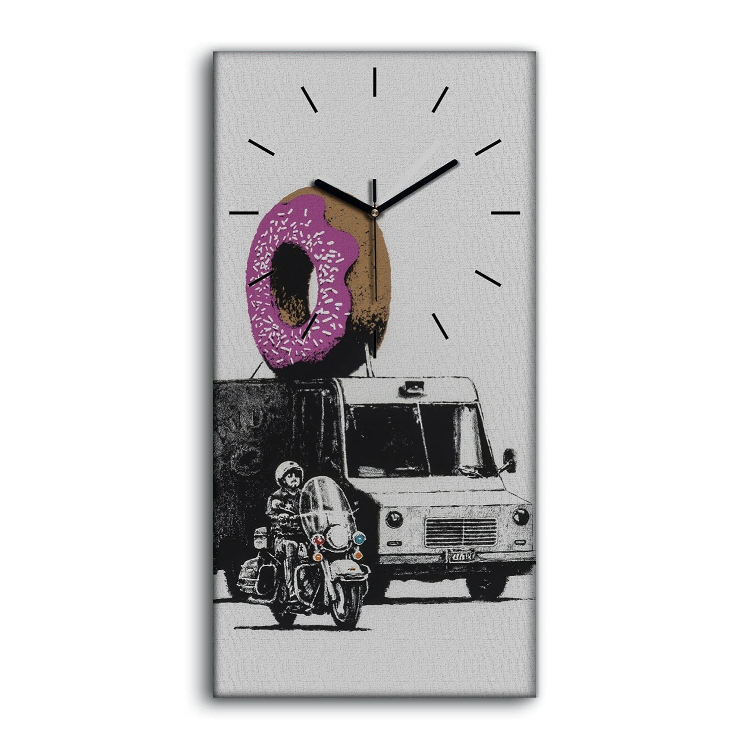 Horloge sur Toile Salon et Chambre Coloray Décoration Murale Ambiance Cosy