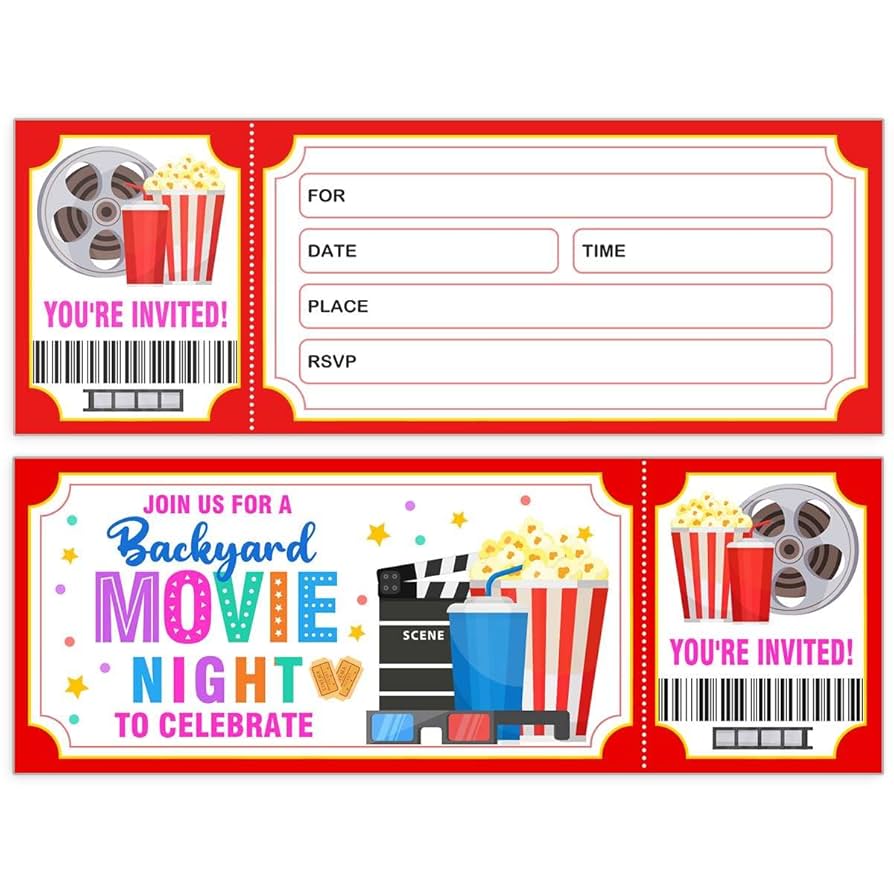 amazon-com-simimi-art-30-movie-ticket-birthday-invitation-with-envelopes-hollywood-theme-party-home-kitchen for Free Printable Hollywood Themed Invitations Amazon.com : Simimi Art 30 Movie Ticket Birthday Invitation with Envelopes, Hollywood Theme Party : Home & Kitchen for Free Printable Hollywood Themed Invitations