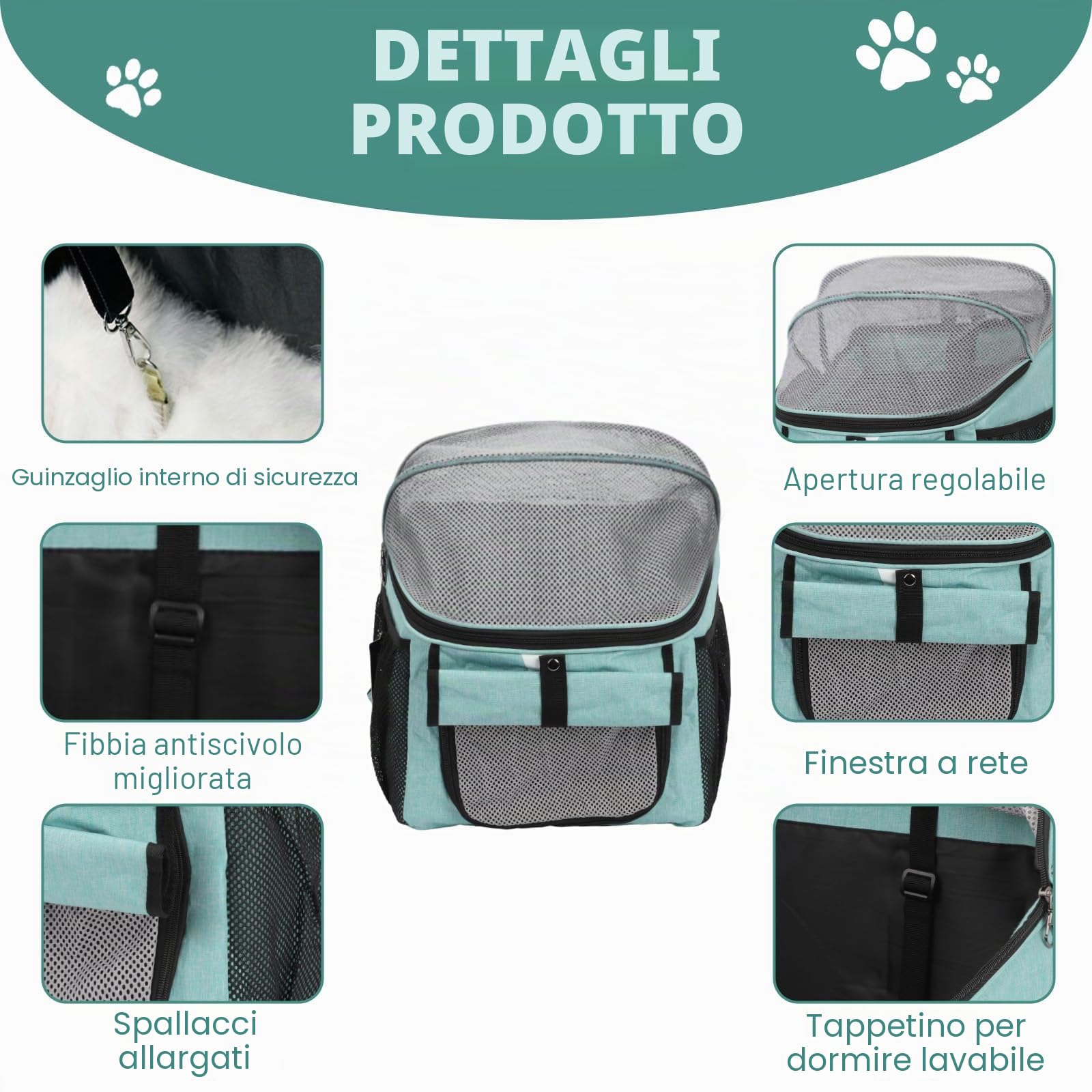 Cestino per bicicletta anteriore, pieghevole, impermeabile, per cani e animali domestici, shopping, campeggio e attività all'aperto