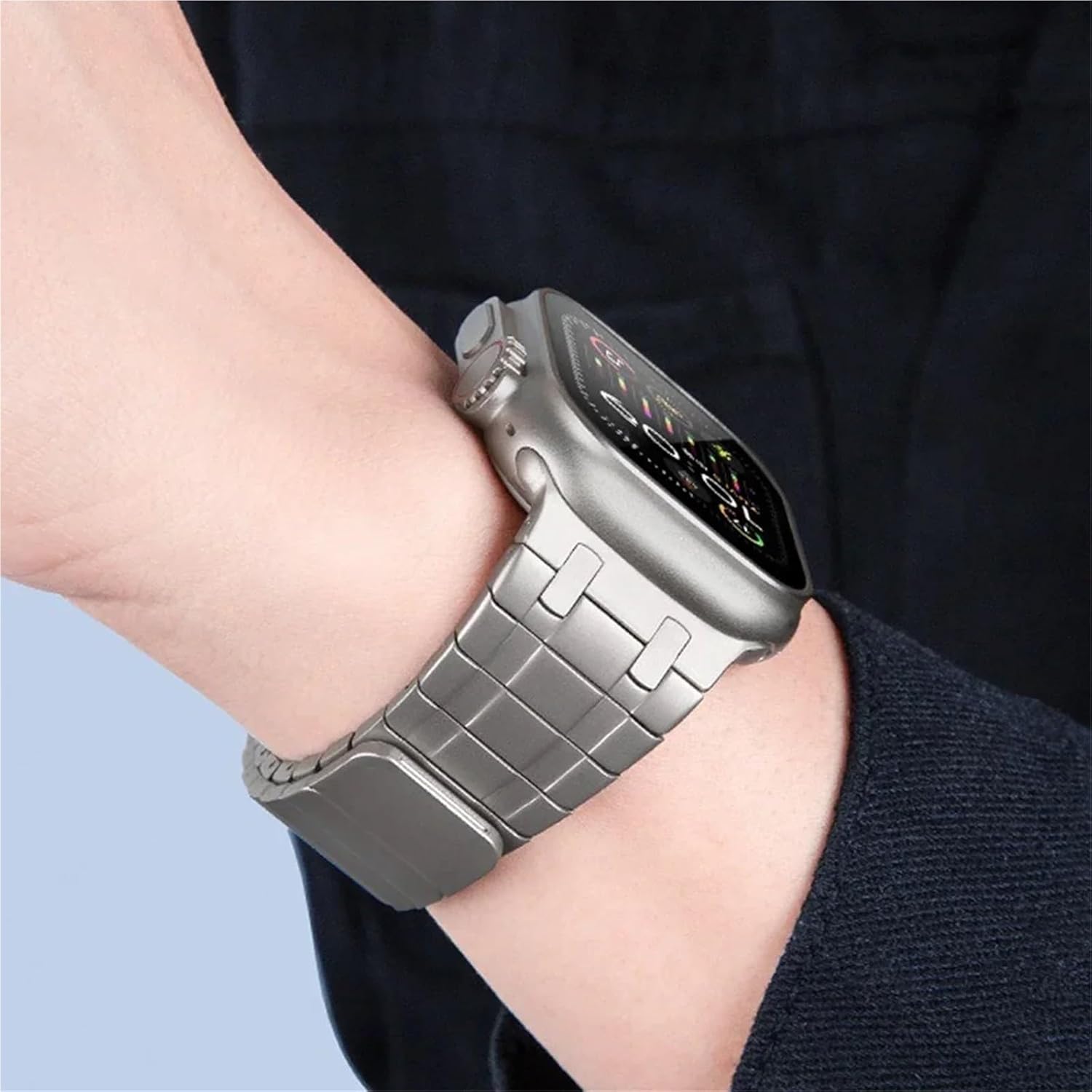 Magnetic Band for Watch Ultra 2 49mm 46mm 42mm 45mm 41mm 44mm 38 40mm Metal Stainless Steel Strap IWatch 10 9 8 7 6 SE 5 4