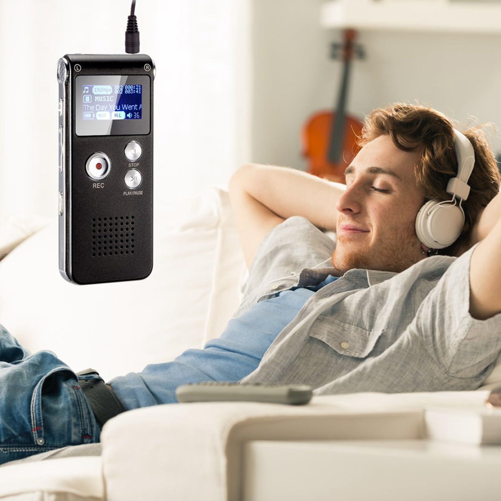 3X Grabadora de Voz 8G, Reproductor MP3 con Reducción de Ruido de Alta Definición, Adecuado para Reuniones y Otras Ocasiones
