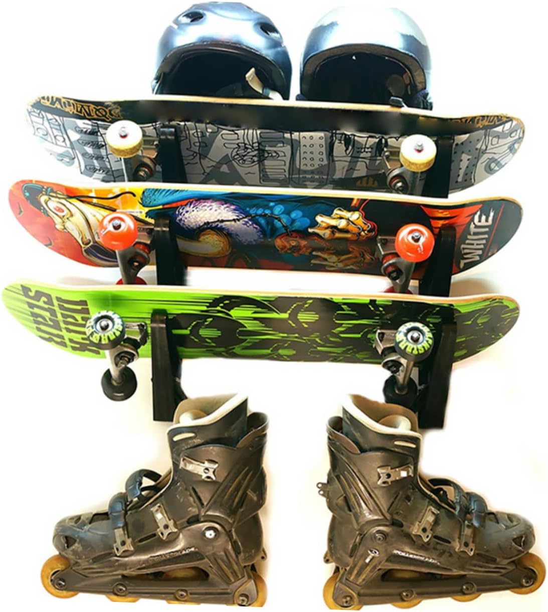 HANABASS Skateboard Umbrella Stand Skateboard Holder Wall Mount Storage Mounted Skateboard Rack Storage Shelf