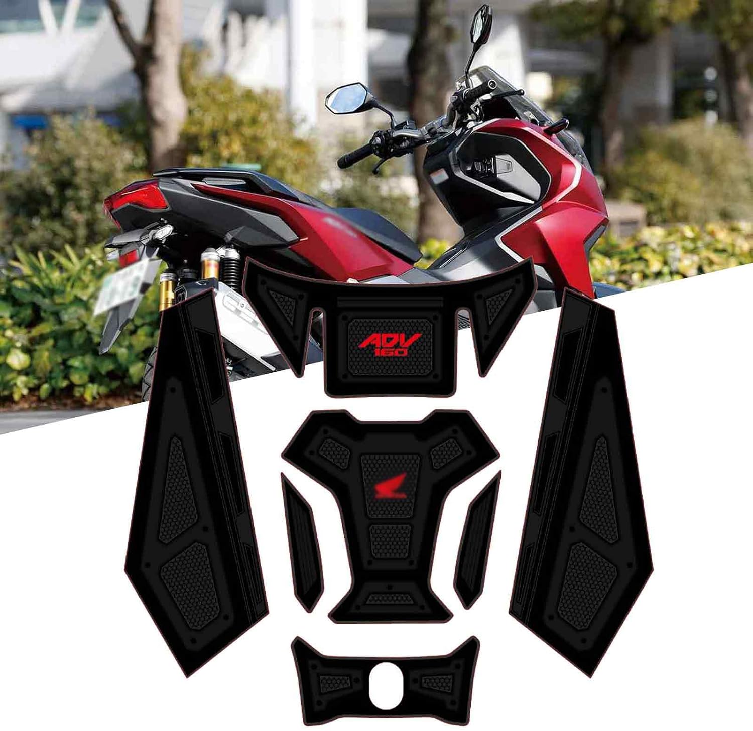 FOR ADV160 adv160 2025-2022 Fuel Tank Paint Decal Kit Body Protection Decal Sticker Color Scheme ADV 160 Black Parallel Import
