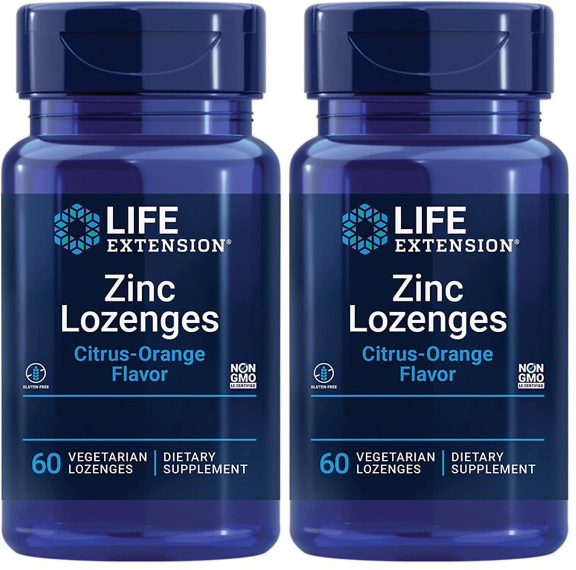 Zinc Lozenges Life Extension : 60 comprimés à sucer orange agrumes - 14