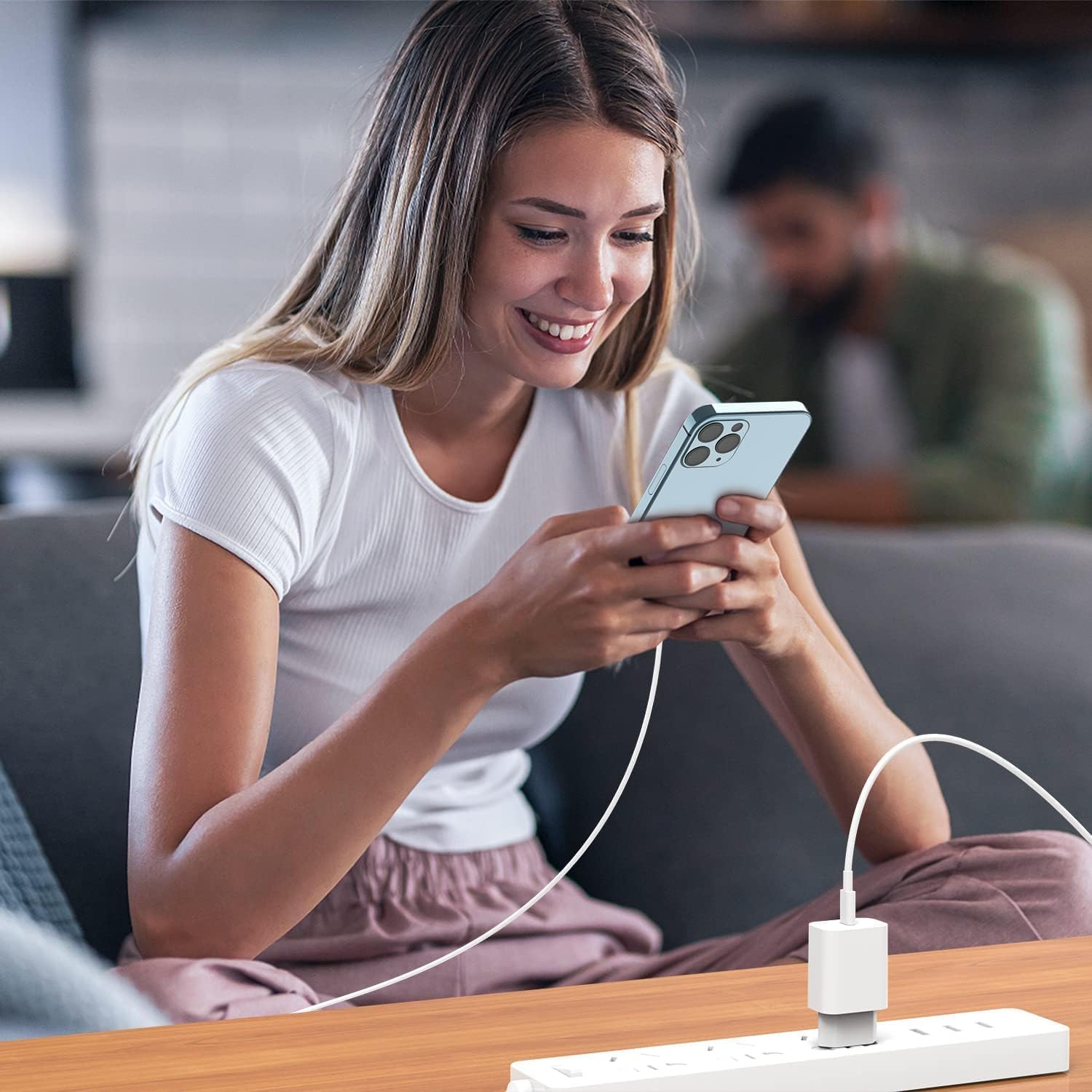 Chargeur Rapide iPhone, certifié Apple MFi 20W Chargeur Rapide avec 2m Câble USB C pour iPhone 14/14Pro/ 13/13 Mini/13 Pro/13 Pro Max/12/12 Mini/12 Pro/12 Max/11/11 Pro/11 Max (1)