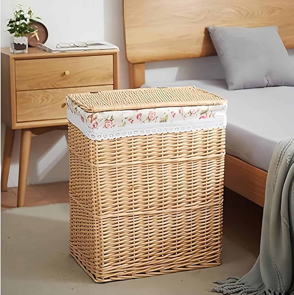 あ*ん様 アウトレット【送料無料・新品】ラタン風★サニタリー★ワイドランドリーチ ラタン風ランドリーチェスト ワイド3段（幅74・奥行34.5・高さ