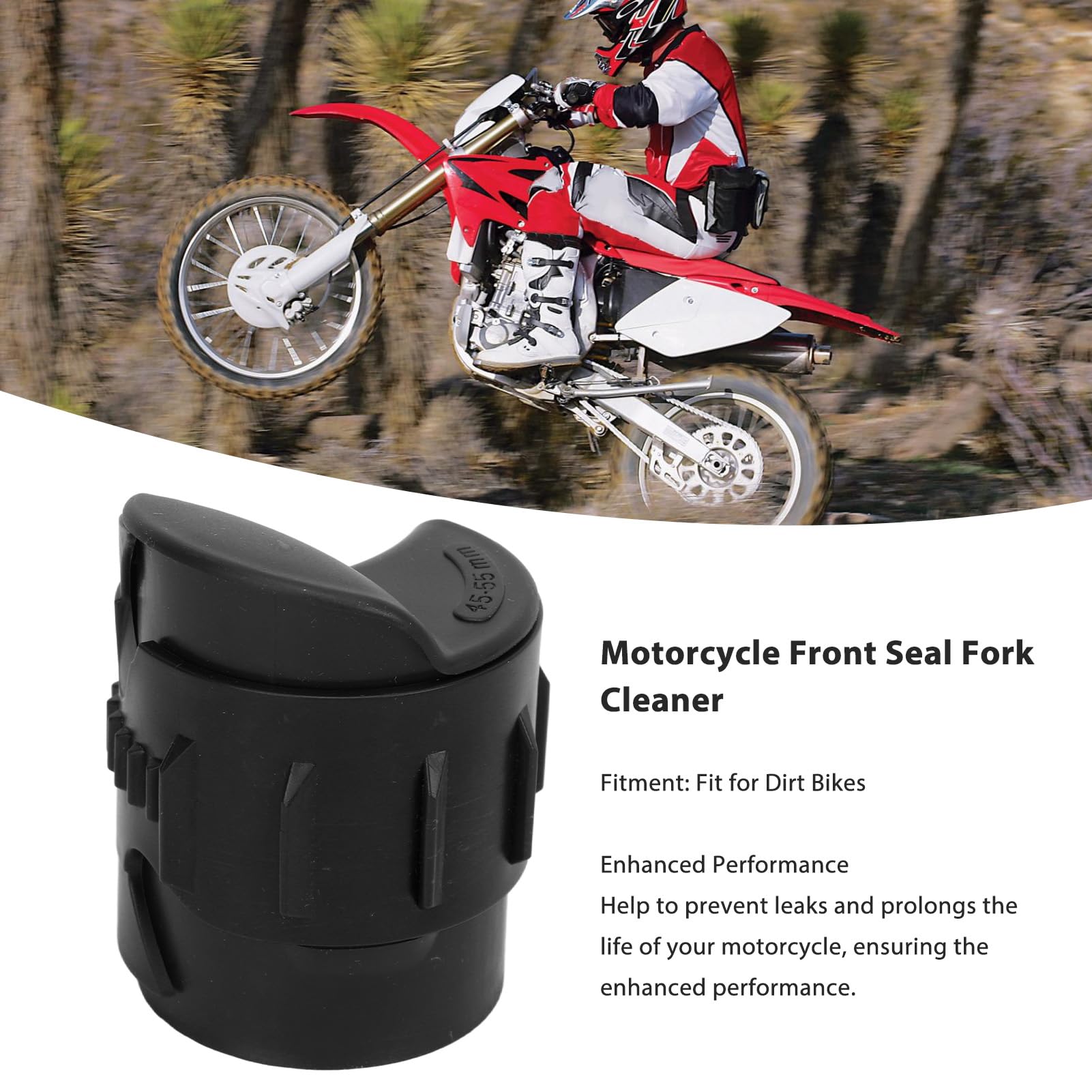 Detergente per Guarnizione Forcella Motociclo ABS Riparazione Ammortizzatore Cross Nero
