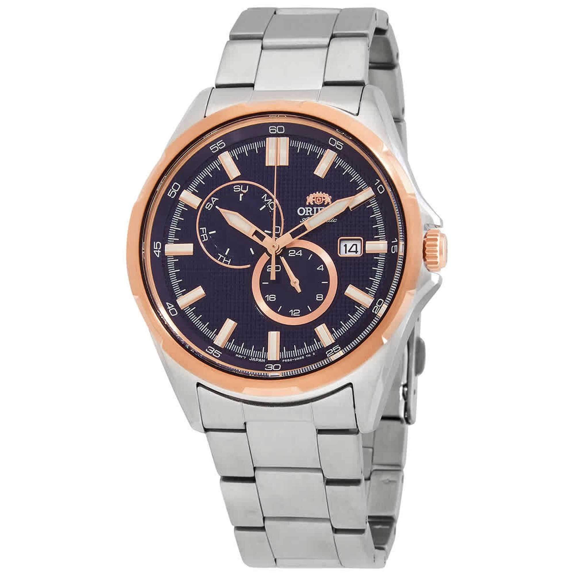Orient Ra Ak0601l10a Mens Defender Rose Gold Tone Bezel Watch