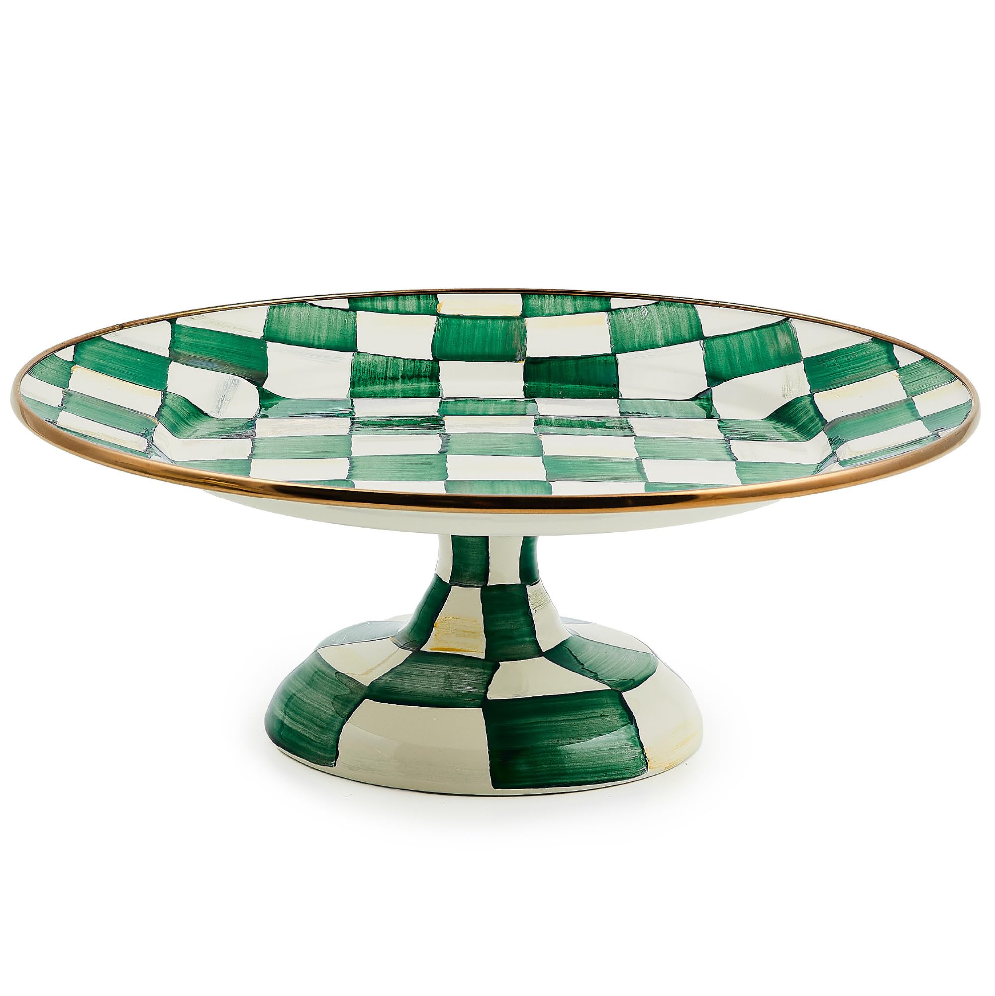 MACKENZIE-CHILDS Enamel Pedestal Platter