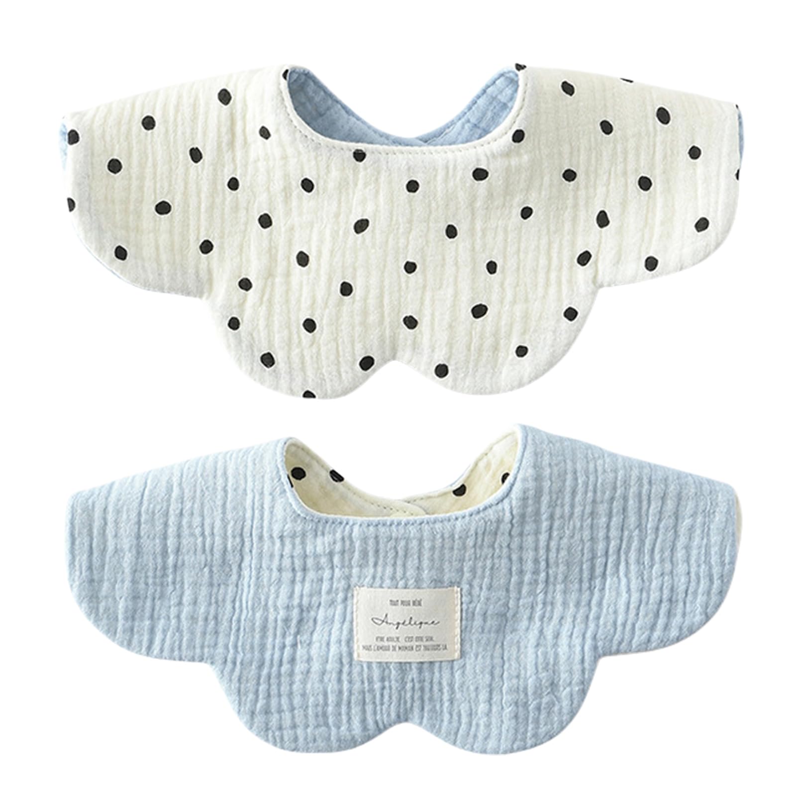 Zeiwohndc Absorbent Baby Bandana Bib Breathable Drooling Scarf Soft Comfortable Teething for Newborns to Toddler 0-24 Month Baby — image 1