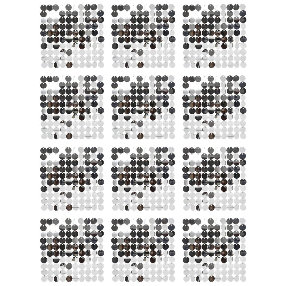 Panneaux muraux ronds à paillettes pour transformer un mur triste en décor féerique
