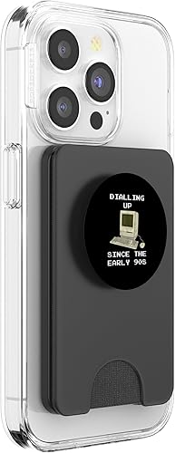 Miniatura 4 de 90s Nostalgia Dial Up Retro Computer T-Shirt PopSockets PopWallet for MagSafe