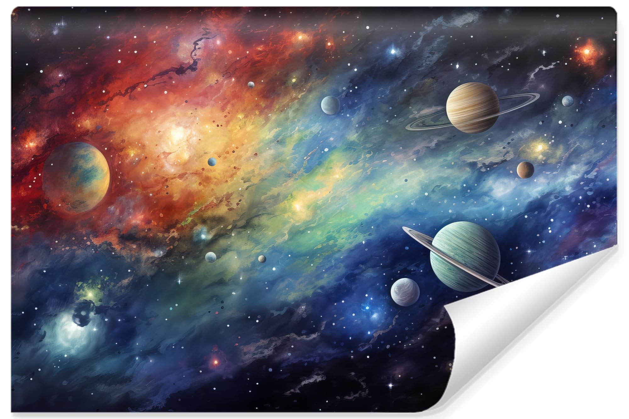 Muralo Papel Pintado en TNT 3D, Galaxia - 400x280 cm