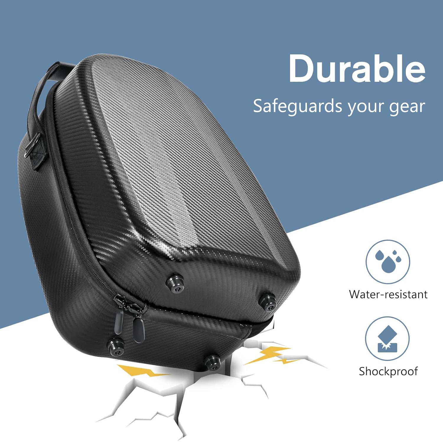 ProCase Hard Carrying Case for PSVR2, Portable Travel Storage Bag for PS VR2 Gaming Headset and Touch Controllers Accessories, Protective Home Organizer with Lens Cover and Shoulder Strap