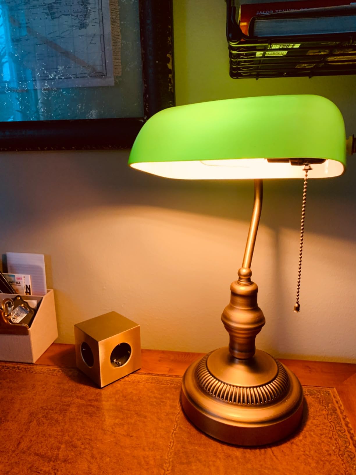 LANMOU Traditionell Bankirlampa Retro Bordslampa Gr n lanmou-traditionell-bankirlampa-retro-bordslampa-gr-n
