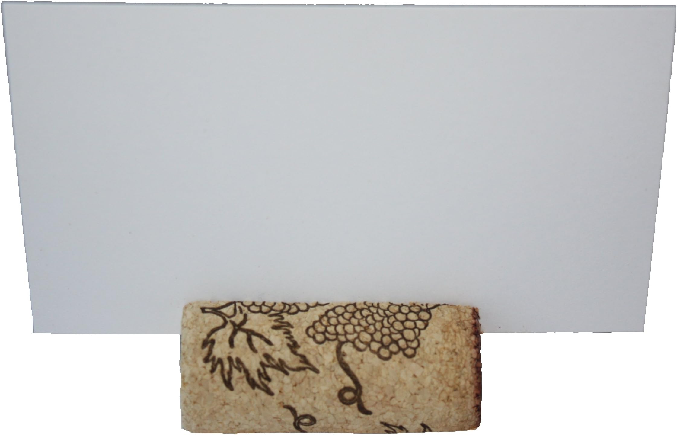 Premium Recycled Cork Place Card Holders - Set of 25 with Place Cards - Rustic Wine Theme Table Decor - Perfect for Vineyard Weddings