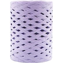 Mandala Crafts Lavender Paper Raffia Ribbon for Gift Wrapping Crafts