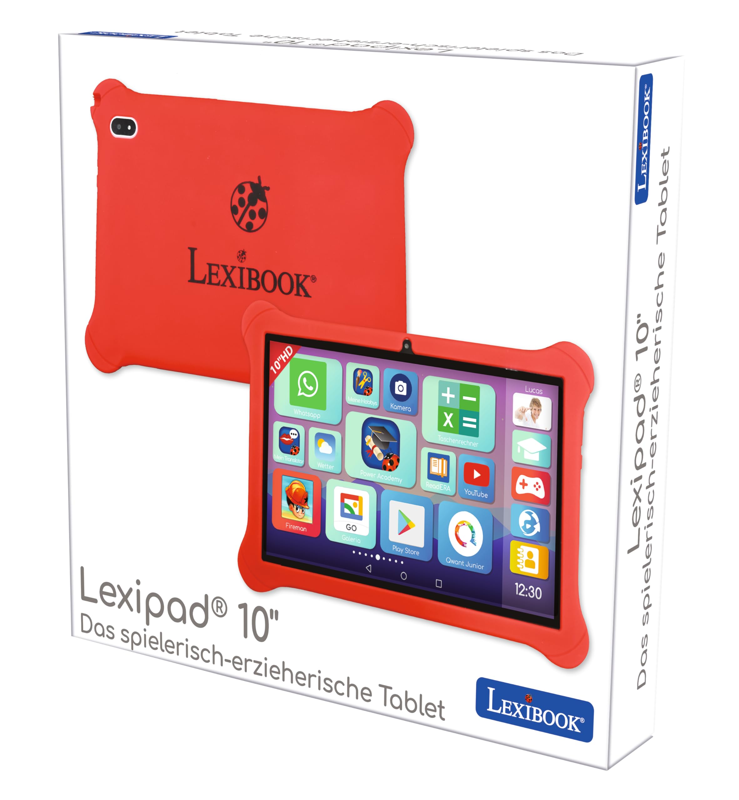 Lexibook, Lexipad® 10'', Tablet edutainment, Powered by Android™, Progettato per Tutta la Famiglia, contenuti educativi e Divertimento, Controllo Genitori, TLN10DE