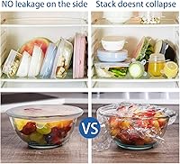 Vista 4 de Tapas elásticas de silicona, tapas elásticas duraderas y ecológicas, reutilizables, resistentes al calor, varios tamaños para cuenco