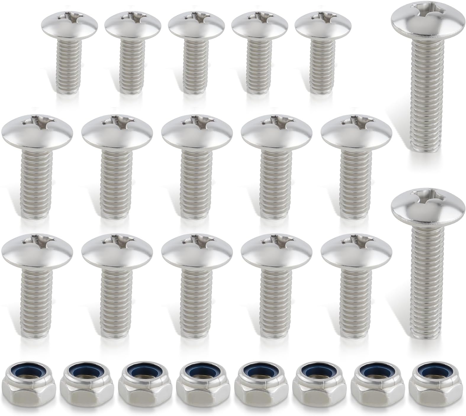 MOTOALL 25 Piece Fender Bolts Screws Nut Mount Kit Plastics Hardware Replace for Yamaha Banshee