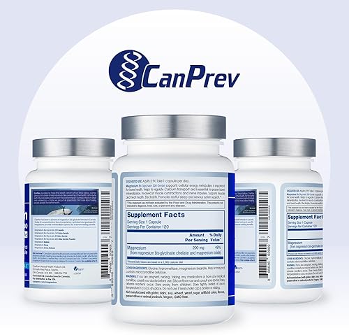 Miniatura 5 de canprev Magnesio bis-glycinate 200Cápsulas 1 1