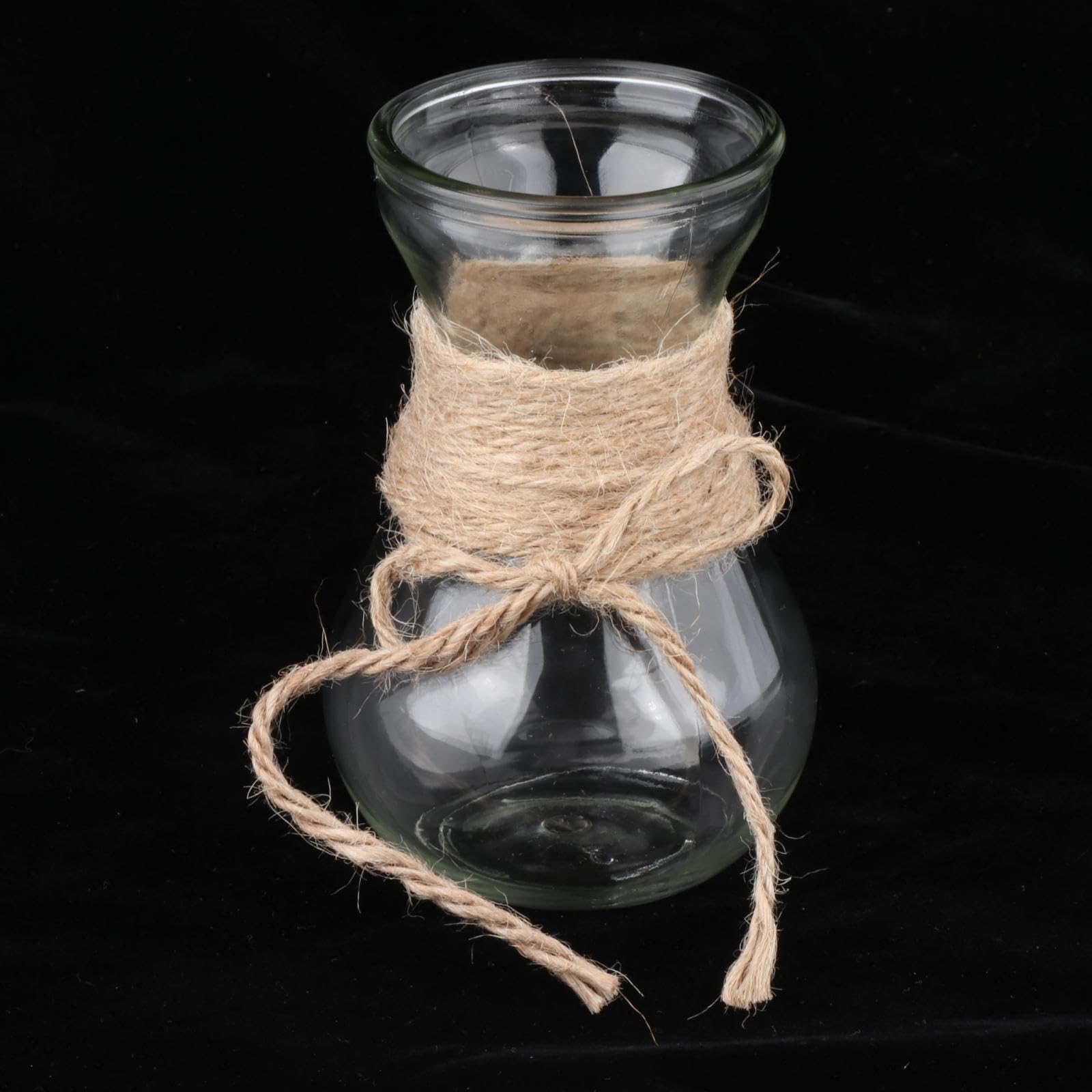 Vaso Decorativo in Stile Country Moderno, Eleganti Fioriere, Accessori per La Casa per Matrimoni, Soggiorno, Tavolo da Regalo, Decorazione del Tavolo, 12x con Corda